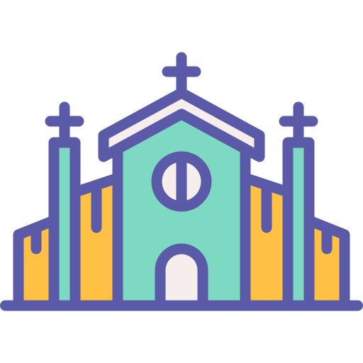 kerk Generic Outline Color icoon