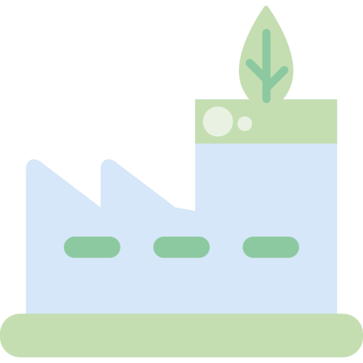 groene fabriek Generic Flat icoon