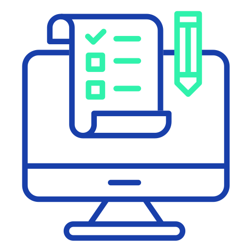 resultados de examen Generic Outline Color icono