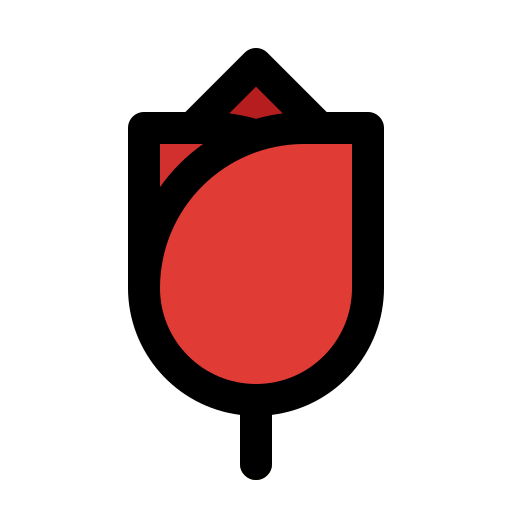 장미 Generic Outline Color icon