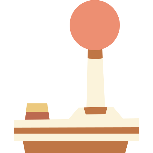 palanca de mando Cartoon Flat icono