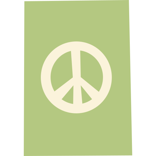vrede Cartoon Flat icoon