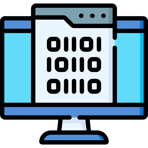 Binary code Special Lineal color icon