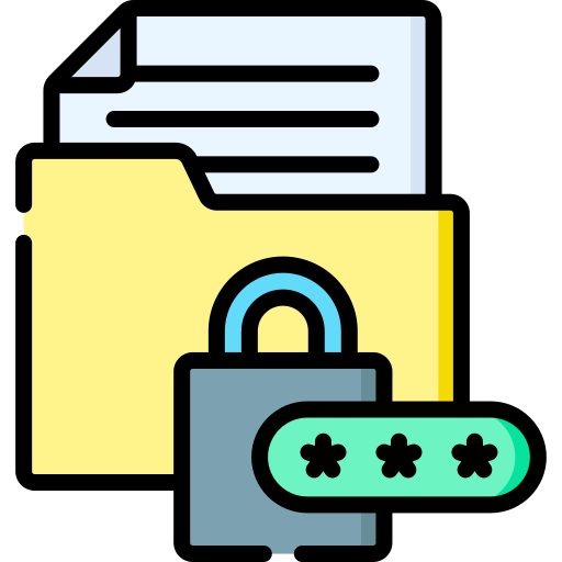 Data encryption Special Lineal color icon