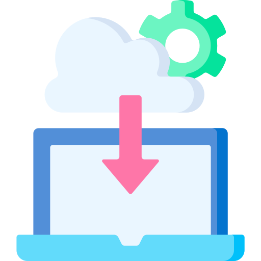 Cloud download Special Flat icon