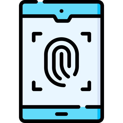 Fingerprint scan Special Lineal color icon