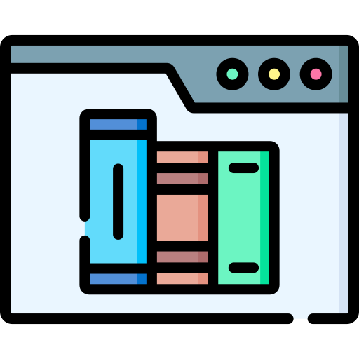 digitale bibliotheek Special Lineal color icoon
