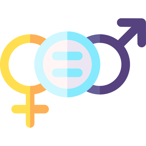 równość płci Basic Rounded Flat ikona