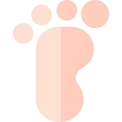 Footprint Basic Rounded Flat icon