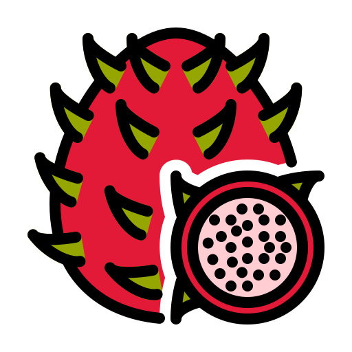 drakenfruit Generic Outline Color icoon