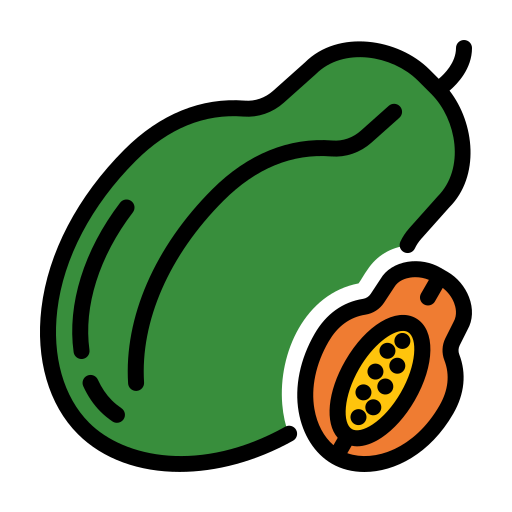 Papaya Generic Outline Color icon