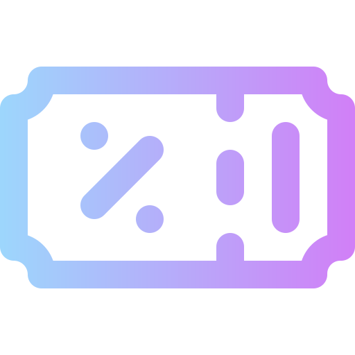 Discount Super Basic Rounded Gradient icon