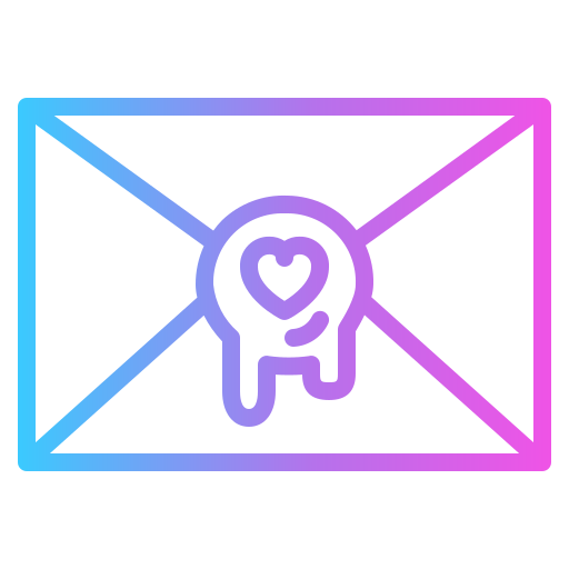 Love letter Generic Gradient icon