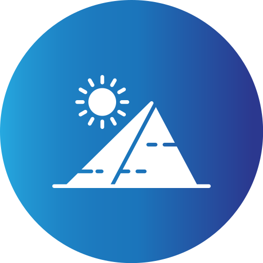 pyramide Generic Blue Icône
