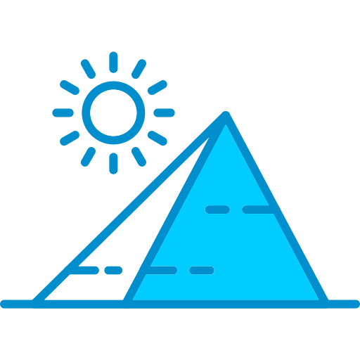 pyramide Generic Blue Icône