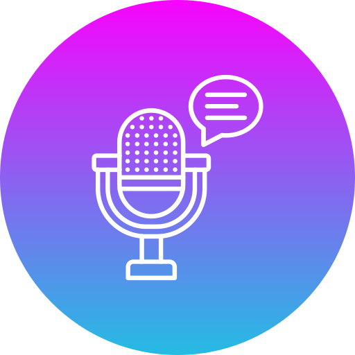 podcast Generic Flat Gradient icon