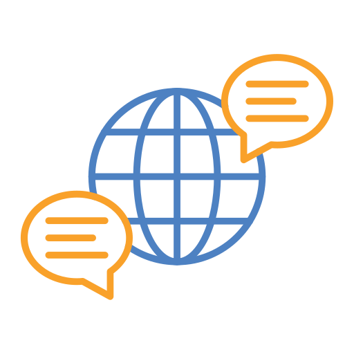 Global communication Generic Outline Color icon