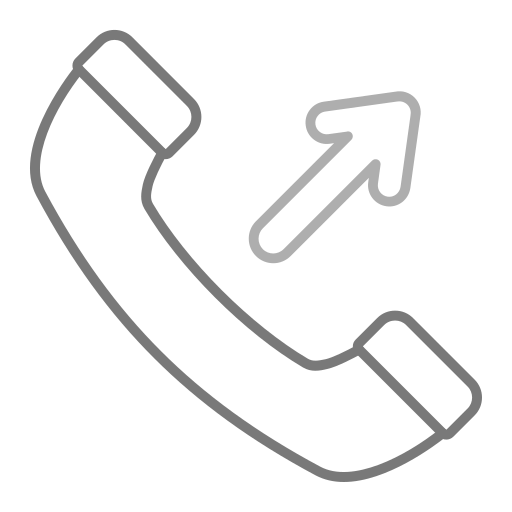 Outgoing call Generic Grey icon