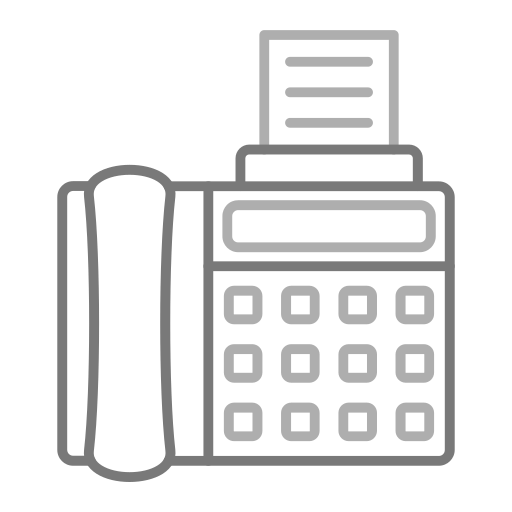 máquina de fax Generic Grey icono