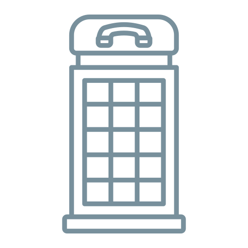 Telephone booth Generic Simple Colors icon