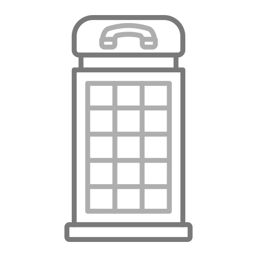 cabina telefónica Generic Grey icono