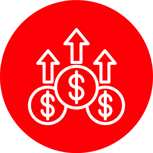 croissance monétaire Generic Flat Icône