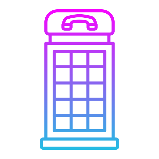 電話ボックス Generic Gradient icon