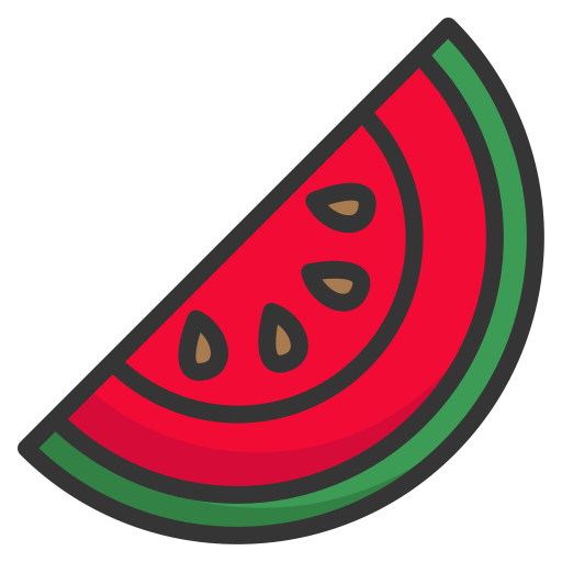 Water melon Generic Outline Color icon