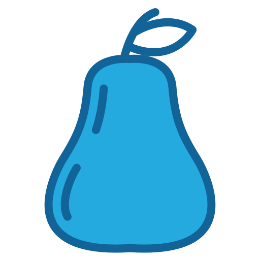 Pear Generic Blue icon