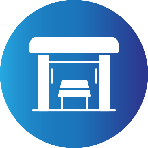 bushaltestelle Generic Blue icon