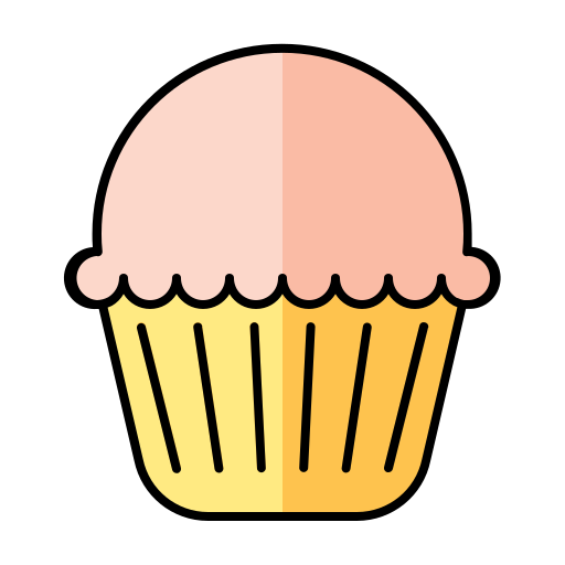 cupcake Generic Outline Color icona