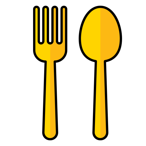 cucchiaio e forchetta Generic Outline Color icona