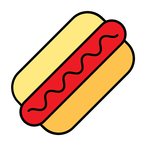 hot dog Generic Outline Color icona