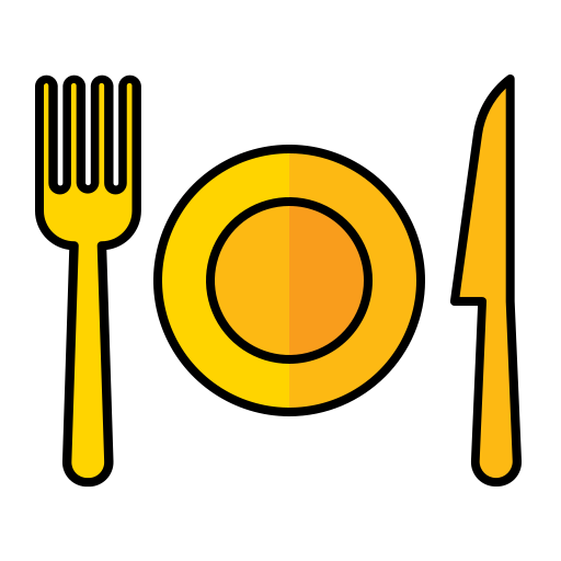 食器 Generic Outline Color icon