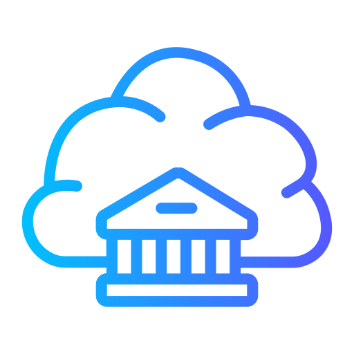 servizi bancari in cloud Generic Gradient icona