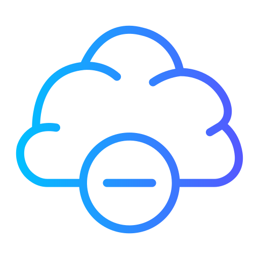 cloud computing Generic Gradient icona