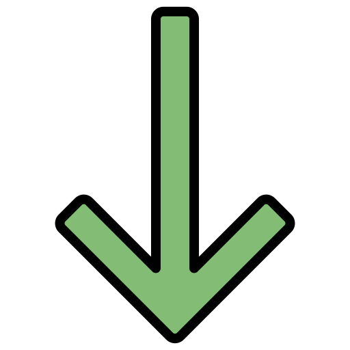 Down Generic Outline Color icon