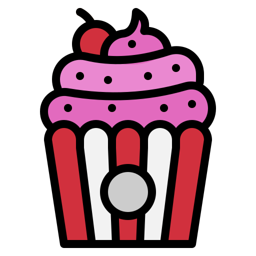 Cupcake Generic Outline Color icon