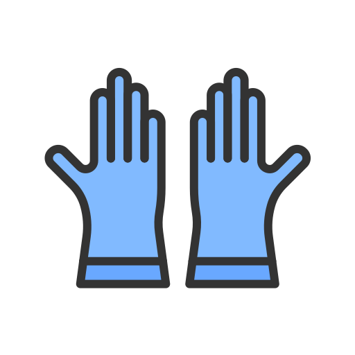 rękawiczki do czyszczenia Generic Outline Color ikona