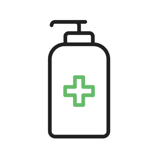 Hand sanitizer Generic Outline Color icon