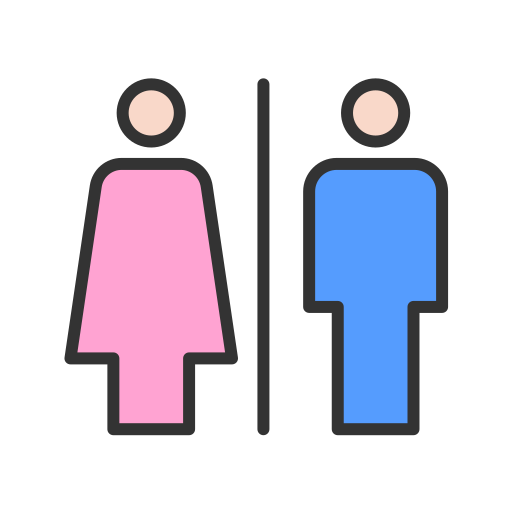 toilette Generic Outline Color icona