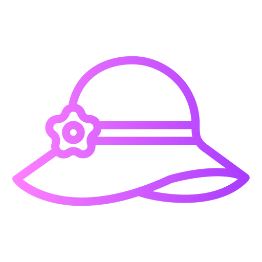 sombrero pamela Generic Gradient icono