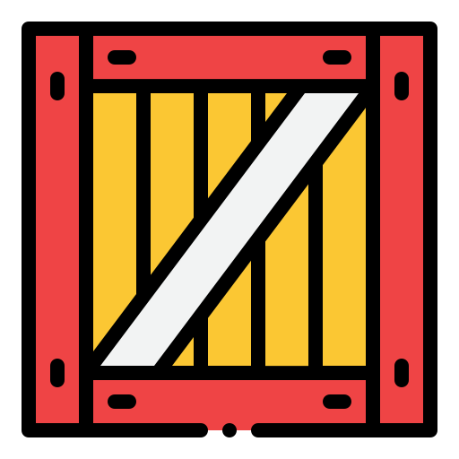 scatola di legno Generic Outline Color icona