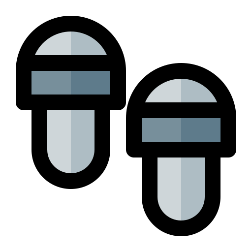 pantofole Generic Outline Color icona