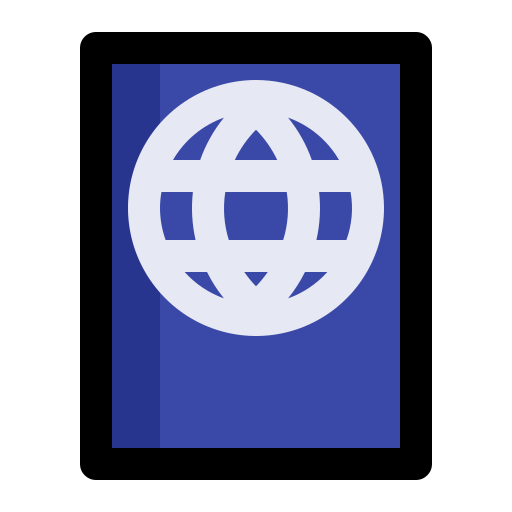 paszport Generic Outline Color ikona