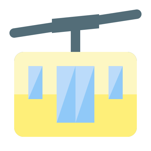 cabina del teleférico Generic Flat icono