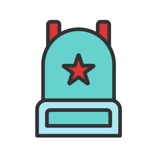 rucksack Generic Outline Color icon