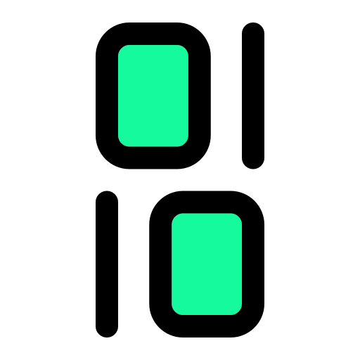 Binary Generic Outline Color icon