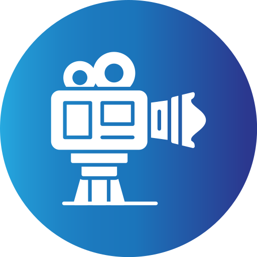 비디오 카메라 Generic Blue icon