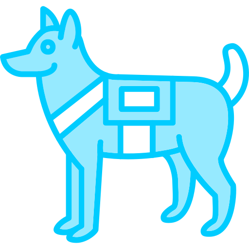 chien Generic Blue Icône